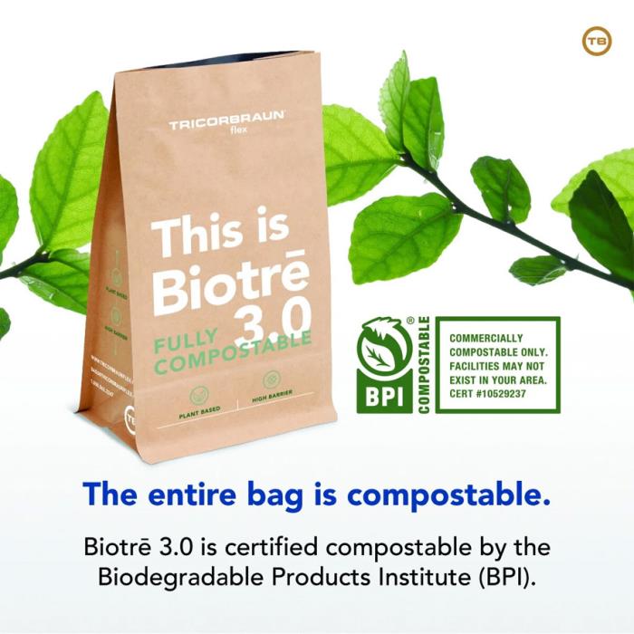 Introducing Biotré 3.0 - TricorBraun's Fully Compostable Bag